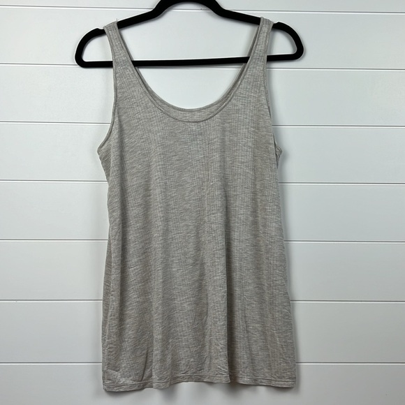 Tommy John second skin luxe rib set jogger and tank top size M oatmeal/grey - Picture 7 of 8
